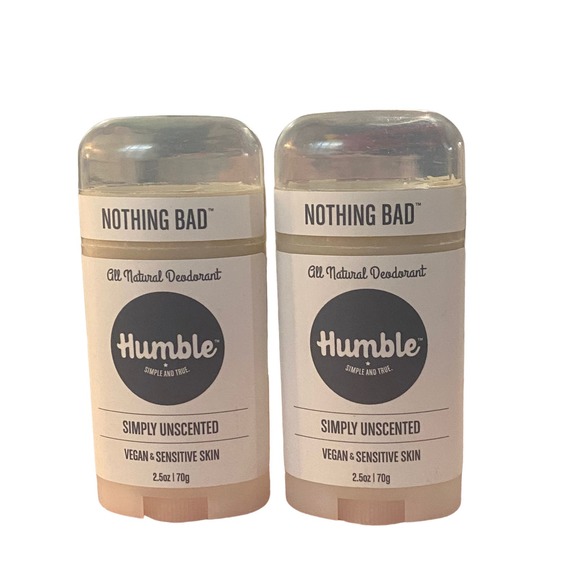 Humble all natural deodorant Unscented Vegan & Sensitive skin 2.5 oz Bundle - Picture 1 of 2